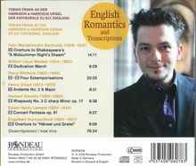 Tobias Frank - English Romantics and Transcriptions, CD