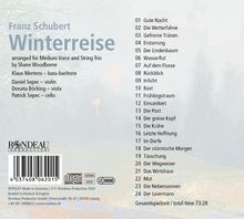 Franz Schubert (1797-1828): Winterreise D.911 (für Bassbariton &amp; Klaviertrio), CD