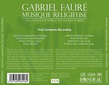 Gabriel Faure (1845-1924): Sämtliche geistliche Werke, 2 CDs