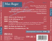 Max Reger (1873-1916): Das Werk für Männerchor Vol.3, CD