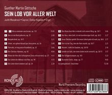 Gunther Martin Göttsche: "Sein Lob vor aller Welt". Judith Wiese­brock (Sopran), Stefan Vieg­elah­n (Orgel). 21 Tracks. Gesamtspielzeit: 72:58. Rondeau-Logo links unten.