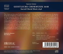 Heinrich Schütz (1585-1672): Geistliche Chormusik 1648 SWV 369-397, 2 CDs