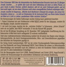 Robert Schumann (1810-1856): Violinkonzert d-moll (Uraufführung vom 26.11.1937), CD