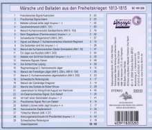 Märsche und Balladen aus den Freiheitskriegen 1813-1815, CD