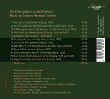 Johann Hermann Schein (1586-1630): Vokalwerke zu Weihnachten "Ein Kind geborn zu Bethlehem", CD