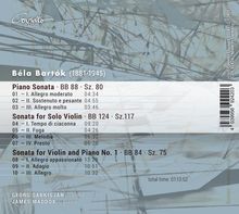 Bela Bartok (1881-1945): Sonate für Violine &amp; Klavier Nr.1, CD