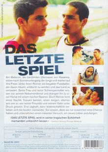 Das letzte Spiel (OmU), DVD