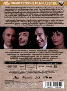 "Die 70er Phantastische Filmklassiker", Beschreibung eines Films mit Vampirthema und vier lächelnden Gesichtern darunter.