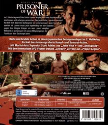 "Prisoner of War" zeigt Szenen eines Kriegsfilms mit Kämpfen in einem Gefangenenlager im Zweiten Weltkrieg.