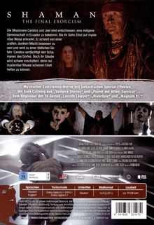 "SHAMAN: THE FINAL EXORCISM. Mystischer Exorzismus-Horror. Mit Sara Canning. Sprachen: Deutsch, Englisch. Laufzeit: ca. 95 Minuten."