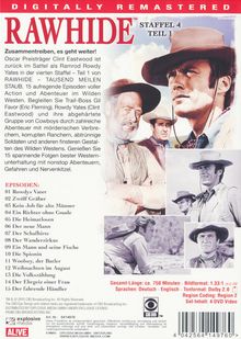 Rawhide - Tausend Meilen Staub Season 4 Box 1, 4 DVDs