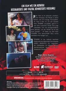 Tenebre, DVD