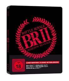 Battle Royale 2 (Requiem &amp; Revenge Cut) (Blu-ray im Steelbook), 3 Blu-ray Discs