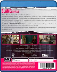 Blame - Verbotenes Verlangen (Blu-ray), Blu-ray Disc
