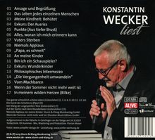 Konstantin Wecker: Aus dem schrecklich schönen Leben (Hörbuch) / CD, CD