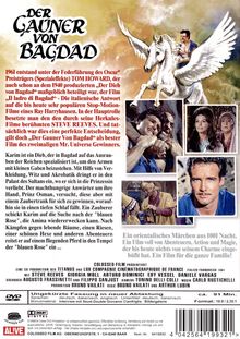 Der Gauner von Bagdad, DVD