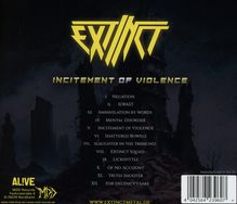 Extinct: Incitement Of Violence, CD