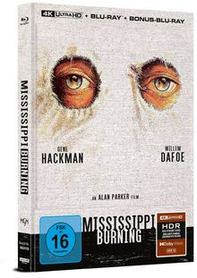 Mississippi Burning (Ultra HD Blu-ray &amp; Blu-ray im Mediabook), 1 Ultra HD Blu-ray und 2 Blu-ray Discs