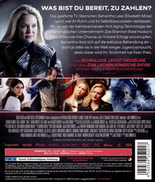 **WAS BIST DU BEREIT, ZU ZAHLEN?**<br>
Samantha Lake, ein gealtertes TV-Starlet, sucht ewige Jugend. Eine Satire mit gruseligen, lustigen Momenten.<br>
(Porträtfoto mit Charakteren im Hintergrund und Logos unten)