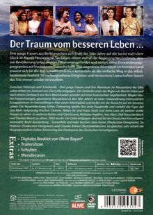 Texte: "Der Traum vom besseren Leben...", "Extras: Digitales Booklet von Oliver Bayan", "Trailer", "Wendecover". DVD-Rückseite.