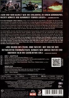 »GEH UND SIEH klingt wie die Einladung zu einem Kinderspiel. Nichts könnte der Wahrheit ferner liegen.«

Es ist das Kriegsjahr 1943 in Belarus. Florja schließt sich den Partisanen an und erlebt die Grausamkeit des Krieges.

»Die Bilder des Films...[...]...Ewangelische Publizistik.«

EXTRAS: DVD 1 - Hauptfilm, Bonus-DVD.