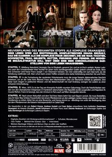 Neuverfilmung des bekannten Stoffs als Serie über Sisi. Extras: Booklet, Hintergründe, Interviews. Coverrückseite.