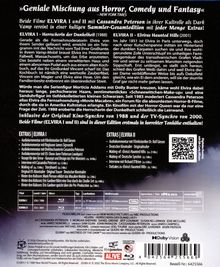 „Geniale Mischung aus Horror, Comedy und Fantasy“ - NEW YORK TIMES. Beide Filme ELVIRA I und II vereint in Sammleredition.