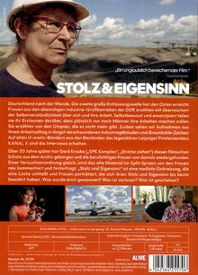 "Ein unglaublich bereichernder Film." - TAGESSSPIEGEL. STOLZ & EIGENSINN. Frau in Schutzhelm und Brille vor Tagebau im Hintergrund.