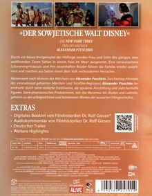 Titel: "DER SOWJETISCHE WALT DISNEY". Beschreibung eines Films von Alexander Puschko, basierend auf Alexander Puschkin. Enthält Extras.