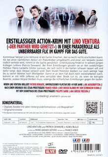 ERSTKLASSIGER ACTION-KRIMI mit LINO VENTURA. Zwei Männer in Anzügen, einer mit Bart, im Gespräch. Weitere Personen im Hintergrund.