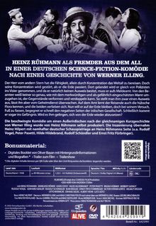 HEINZ RÜHMANN ALS FREMDER AUS DEM ALL IN EINER DEUTSCHEN SCIENCE-FICTION-KOMÖDIE NACH EINER GESCHICHTE VON WERNER ILLING.