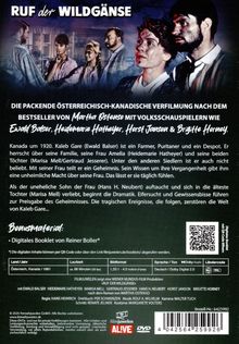 Titel: "RUF der WILDGÄNSE". Beschreibung: Eine Verfilmung des Bestsellers von Martha Ostenso über Familiendynamiken in Kanada um 1920.