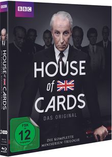 House of Cards (1990) (Komplette Mini-Serien Trilogie) (Blu-ray), 3 Blu-ray Discs