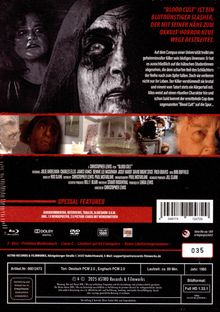 "Blood Cult" ist ein blutrünstiger Slasher. Special Features: Audiokommentar, Interviews, Trailer, Slideshow.