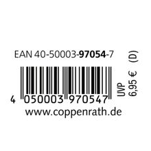 EAN: 40-50003-97054-7, UVP: 6,95 €, www.coppenrath.de. Ein Barcode darunter.