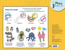 Dieses Set enthält: 3 Wollbänder, 4 Schnürsenkel, 12 Pfeifenreiniger, 8 Satinbänder. Mini Künstler Logo.