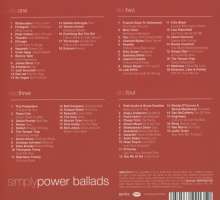 Simply Power Ballads, 4 CDs