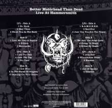 Motörhead: Better Motörhead Than Dead (Live At Hammersmith 2005), 4 LPs