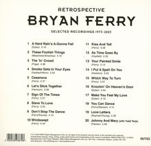 Bryan Ferry: Retrospective: Selected Recordings 1973 - 2023 ), CD