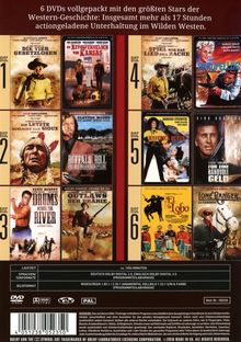 Western der 50er Jahre (12 Filme auf 6 DVDs), 6 DVDs
