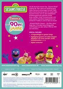 Sesamstrasse Classics: Die 90er Jahre, 2 DVDs