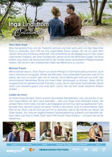 "Inga Lindström Collection 36"

"Herz über Kopf": Nora trifft ihre Jugendliebe Samu und hilft, den Vater eines Mädchens zu finden.

"Minnas Traum": Minna kämpft für ihr Weingut und liebt Lucas.

"LIEBST du mich": Jule hilft in einem Bistro und stößt auf ein Familiengeheimnis. 

Im Hintergrund ein Paar am Seeufer, darunter Bilder von Menschen bei verschiedenen Aktivitäten.