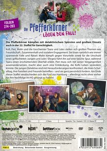 „Die Pfefferkörner lösen den Fall! Folgen 274-283.“ Jugendliche mit detektivischem Spürsinn agieren für Gerechtigkeit.