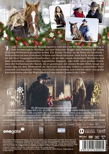Text über "Emily, eine aufstrebende Modedesignerin", beschreibt eine romantische Weihnachtsgeschichte auf einem Ranch in Montana.