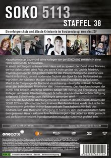 SOKO 5113 Staffel 38. Die erfolgreichste und älteste Krimiserie im Vorabendprogramm des ZDF. Hauptkommissar Bauer ermittelt.