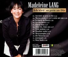 Madeleine Lang: Ich kleb' so gern an dir, CD