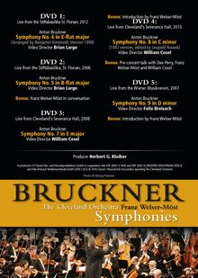 Anton Bruckner (1824-1896): Symphonien Nr.4,5,7-9, 5 DVDs
