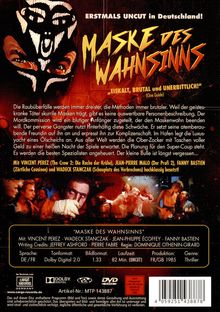 Maske des Wahnsinns, DVD