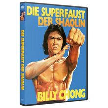 Text: "DIE SUPERFAUST DER SHAOLIN" und "BILLY CHONG". Illustration: Mann in Kampfpause mit ausgestreckter Faust.