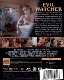 Texte: "EVIL WATCHER". Handlung: Ein Autor kauft ein Embryo im Glas, das Leben und Tod beeinflusst. Schauspieler: Shannon Tweed, Ted Prior.
